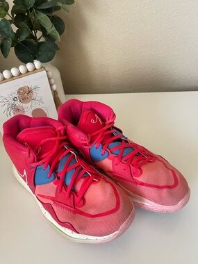 Nike Hot Pink and Blue High-Top Basketball Shoes 10.5 US